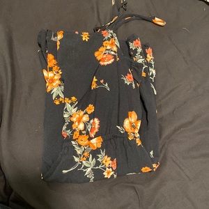 Divided flower romper